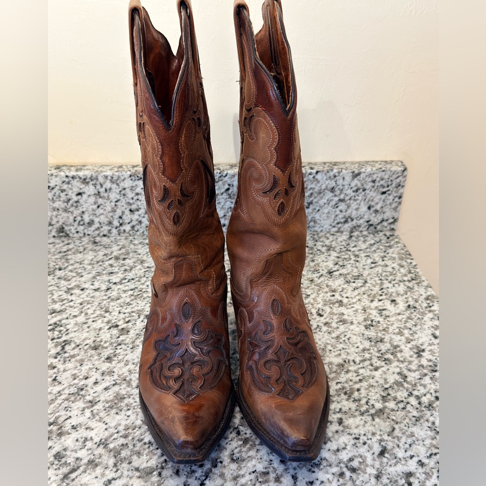 Brown Western Leather Boots